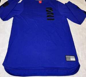 Nike Air Pivot V3 Long Sleeve Shirt Blue Modern Legend 82 Size 2XL